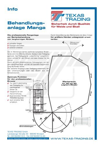 Behandlungsanlage Manga - Texas Trading GmbH