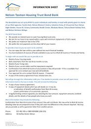 SF Info Sheet â Housing - Nelson Bays Primary Health