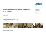 Tertiary Institution Accreditation and Endorsement 2013 | Valuation