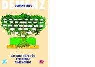 DEMENZ-INFO RAT UND HILFE FÜR PFLEGENDE ANGEHÖRIGE