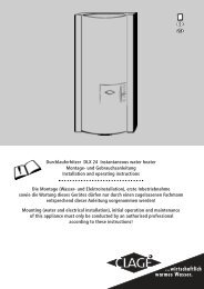 Durchlauferhitzer DLX 24 Instantaneous water heater ... - Clage GmbH