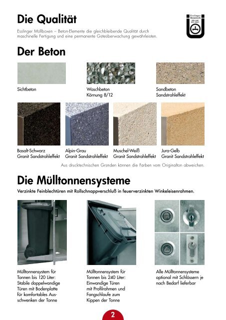 Gesamtkatalog (1,5 MB) - Esslinger Betonwerk GmbH