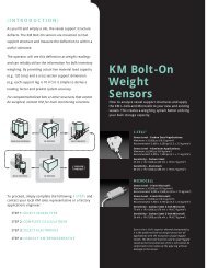 KM Bolt-On Weight Sensors - Kistler-Morse