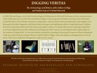 Digging Veritas brochure - Peabody Museum - Harvard University
