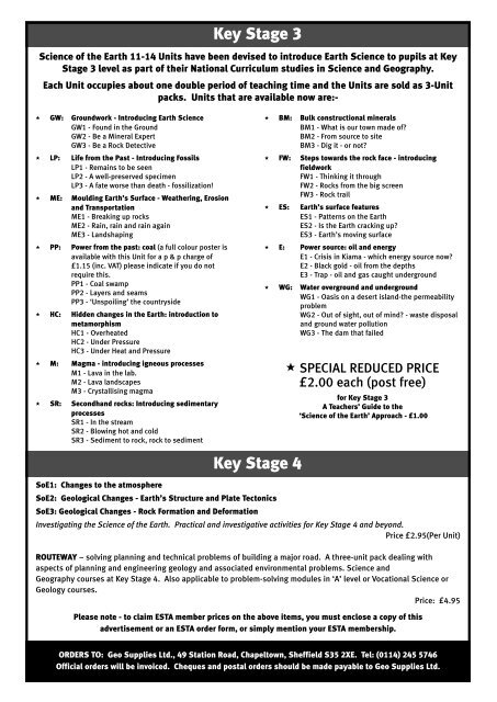 teaching - Earth Science Teachers' Association