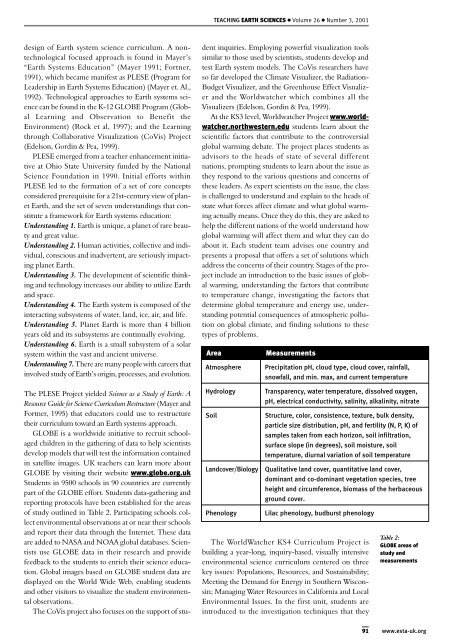 teaching - Earth Science Teachers' Association