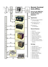 Remote Terminal Units (RTUs).