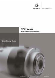 TPM + power Bosch Rexroth IndraDrive Quick Startup ... - Wittenstein