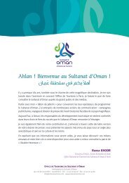 Ahlan ! Bienvenue au Sultanat d'Oman ! - Office de tourisme du ...