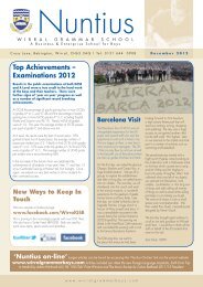 Winter 2012 Issue - Wirral Grammar School for Boys