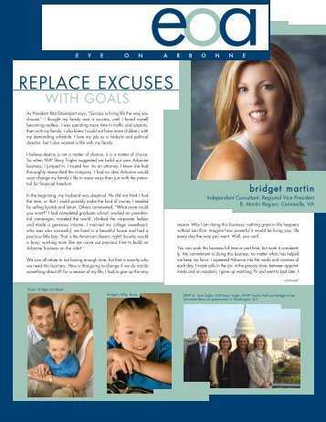 REPLACE EXCUSES - Arbonne