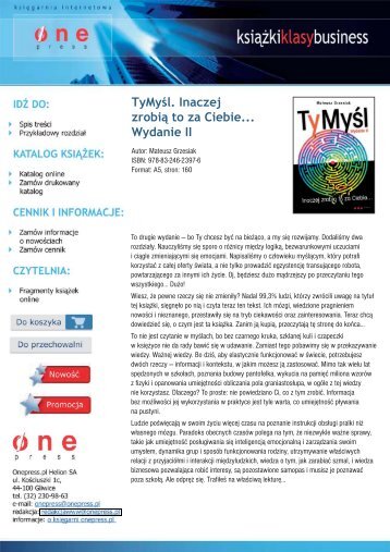 TyMyÅl. Inaczej zrobiÄ to za Ciebie... Wydanie II - Structum