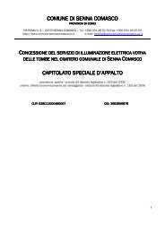 Appalto lampade votive-capitolato speciale - Comune di Senna ...