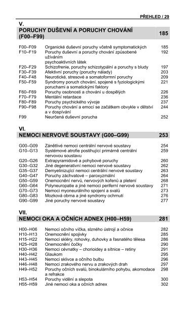 MKN-10 TabelÃ¡rnÃ­ ÄÃ¡st - ÃZIS ÄR