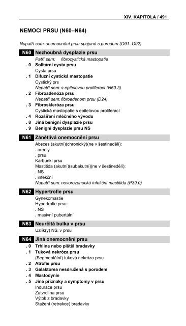 MKN-10 TabelÃ¡rnÃ­ ÄÃ¡st - ÃZIS ÄR