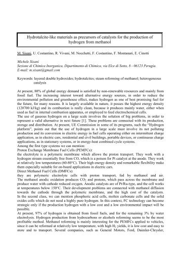 Hydrotalcite-like materials as precursors of catalysts for the ... - CIRCC