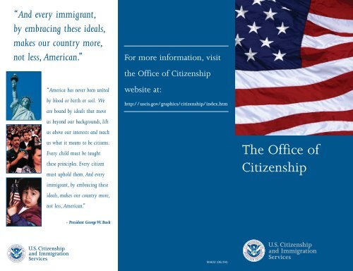 Office of Citizenship Brochure