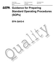 Guidance for Preparing Standard Operating Procedures (SOPs)