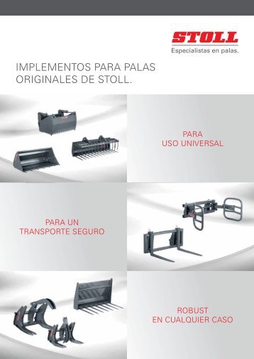 implementos para palas originales de stoll. - Wilhelm Stoll ...