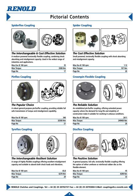 Renold Clutches & Couplings - casa sueca s.a.