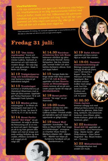 LÃ¤s hela programmet, pdf 1 Mb LÃ¤s hela programmet, pdf 1 Mb
