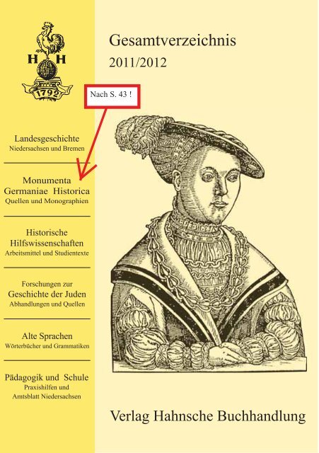 MONUMENTA GERMANIAE HISTORICA ... - Hahnsche Buchhandlung