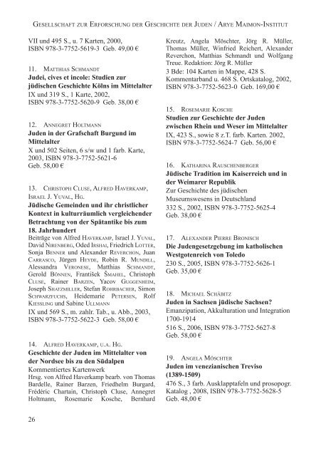 MONUMENTA GERMANIAE HISTORICA ... - Hahnsche Buchhandlung