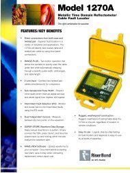 1270a technical specification - Radiodetection