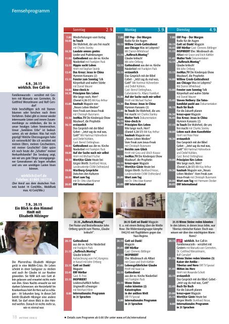 Heutiges Fernsehprogramm Heutiges Fernsehprogramm