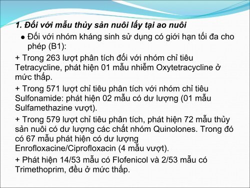 sử dụng kháng sinh trong chăn nuôi thú y ở việt nam