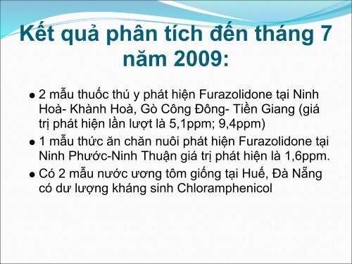 sử dụng kháng sinh trong chăn nuôi thú y ở việt nam