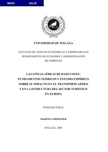 universidad de málaga las líneas aéreas de bajo coste