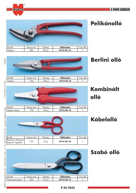 03 KarosszÃƒÂ©ria - WÃƒÂ¼rth SzerelÃƒÂ©stechnika Kft.