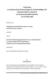 TV Ortszuschlag AWO Saarland - Arbeitgeberverband AWO ...