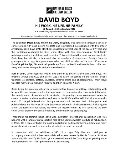 DAVID BOYD - NSW