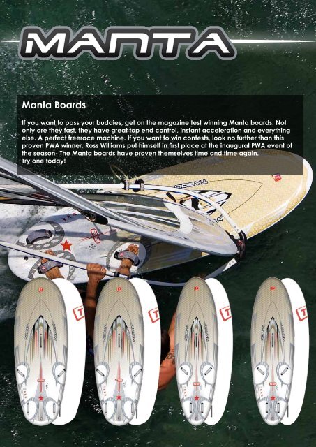 Manta Pro Team Edition Boards - Windsurfing44