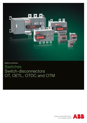 Switches Switch-disconnectors OT, OETL ... - hydraulikasklep.pl