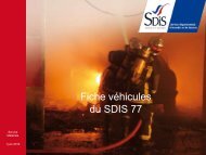 Fiches vÃ©hicules du SDIS - Sdis77