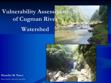 Vulnerability Assessment of Cugman River Watershed