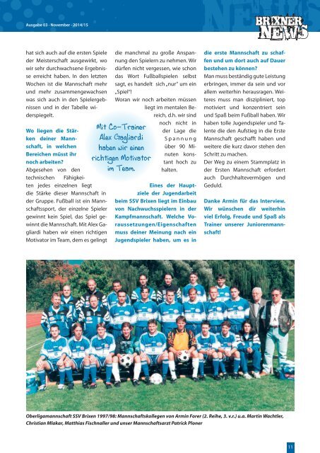 Brixner News, 3. Ausgabe, 2014/15