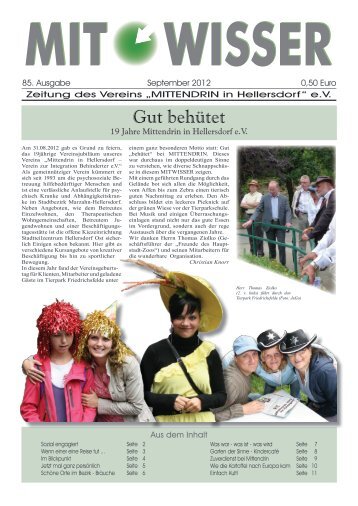 Zeitung Nr. 88 - MÃ¤rz 2013 - MITTENDRIN in Hellersdorf