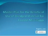 MS Master Plan for the Beneficial Use of Dredged Material