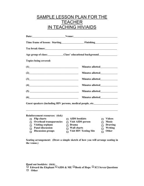 Forms-Lesson Plan