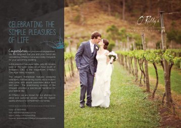 Download O'Reilly's Vineyards Wedding Brochure