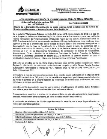 acta de entrega-recepciÃ³n de documentos de la etapa de ...