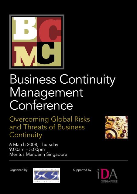 Business Continuity Management Conference - DRI Singapore