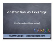 Abstraction as Leverage
