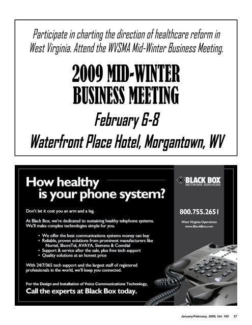 January/February - West Virginia State Medical Association