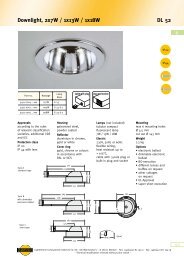 6 Downlight, 2x7W / 1x13W / 1x18W DL 52 - LightPartner