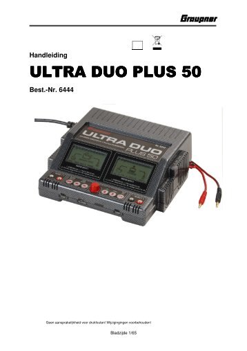 Graupner Ultra Duo Plus 50 - Airtoimedia